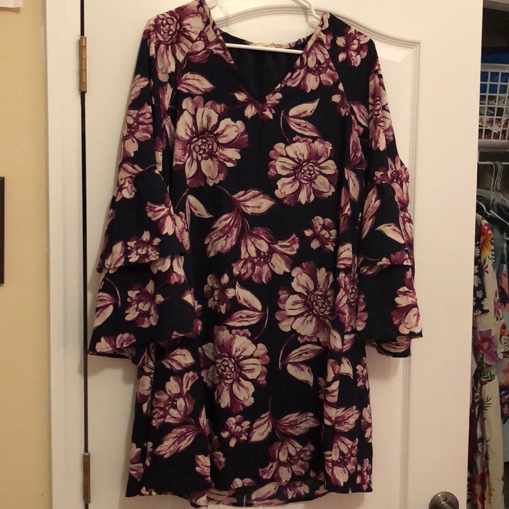 Floral Vinyl Dress